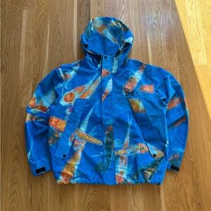Mertra Koi Fish Shell AOP Gorpcore Waterproof Hooded Full Zip Rain Jacket Y2K L